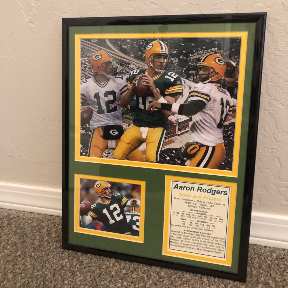 Aaron Rodgers poster. Green Bay Packers